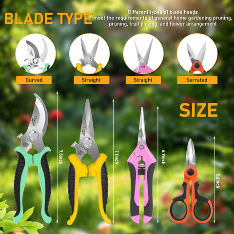 BIDMLI garden scissors with ergonomic handles for comfortable grip during long pruning sessions.