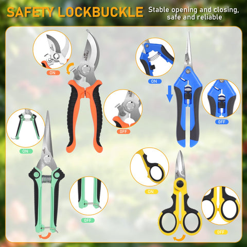 BIDMLI safety lock keeps blades secure when not in use.