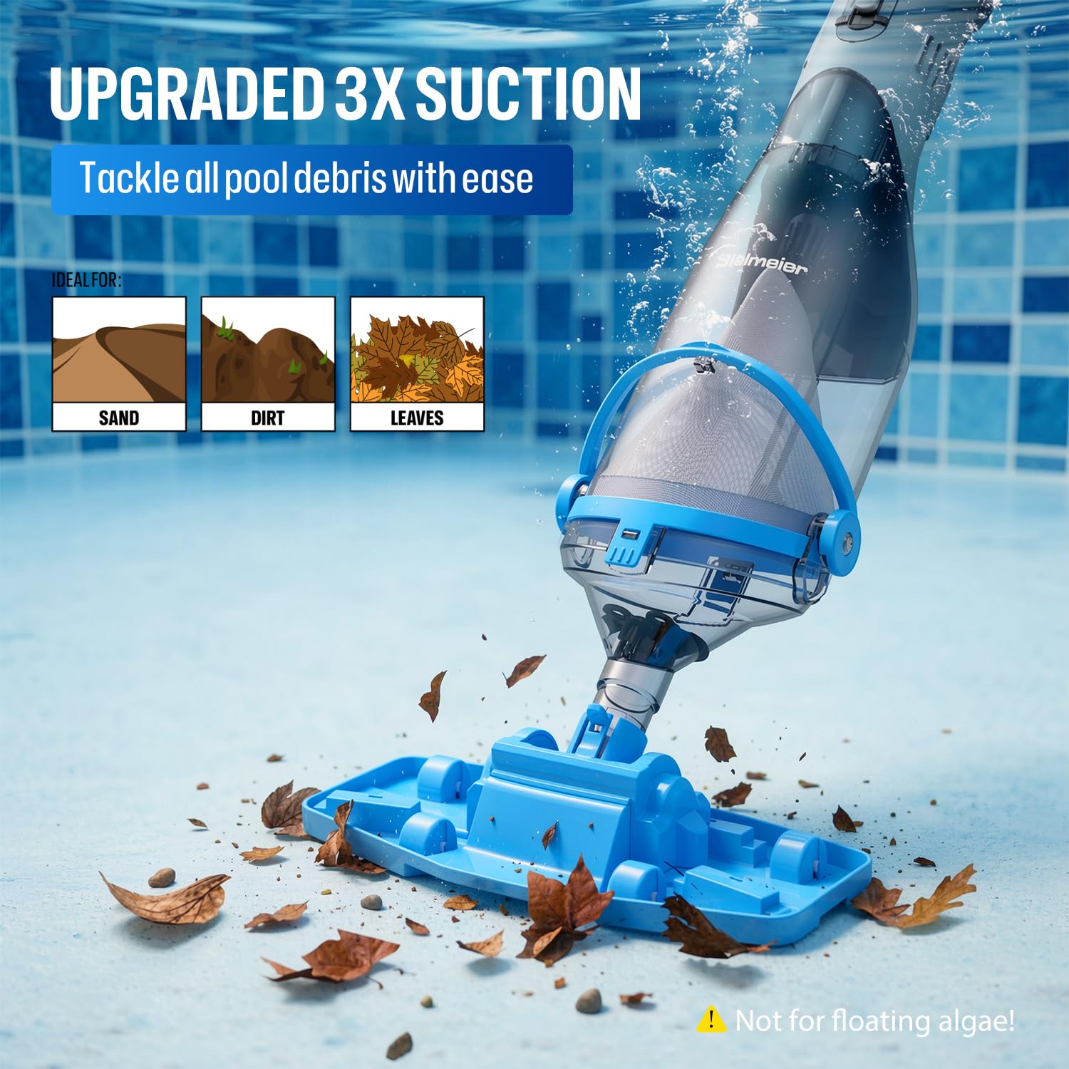 BIELMEIER waterproof battery compartment protects internal electronics during cleaning.