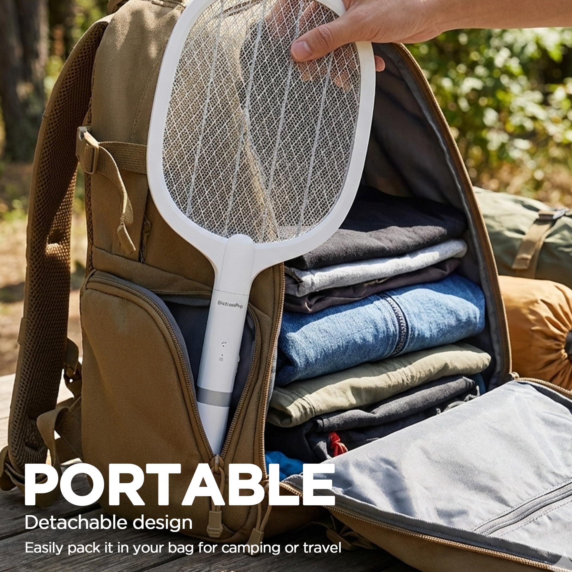 Safe metal mesh guards against accidental shocks.