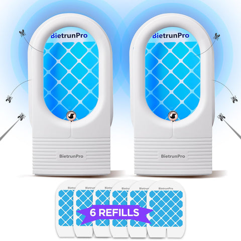 BietrunPro indoor fruit fly trap front view with UV/blue lights attracts pests.