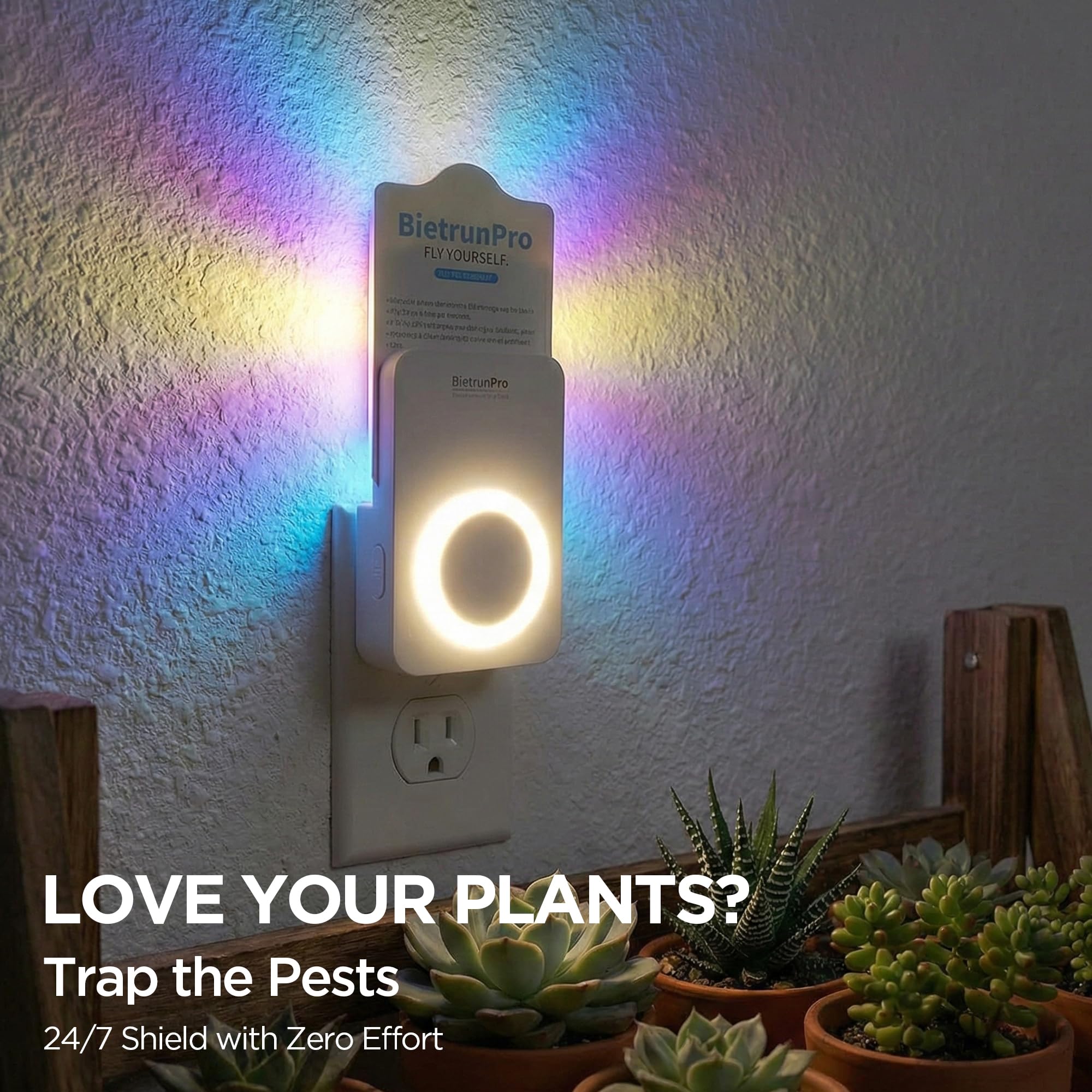 BietrunPro low-profile design blends with decor while targeting indoor pests.