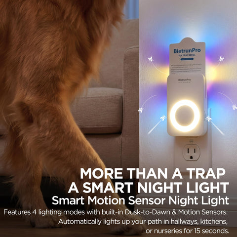 BietrunPro night-light modes provide gentle illumination for hallways and nurseries.