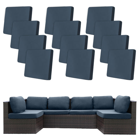 Bietyone 12-pack gray-blue cushion covers refresh outdoor furniture