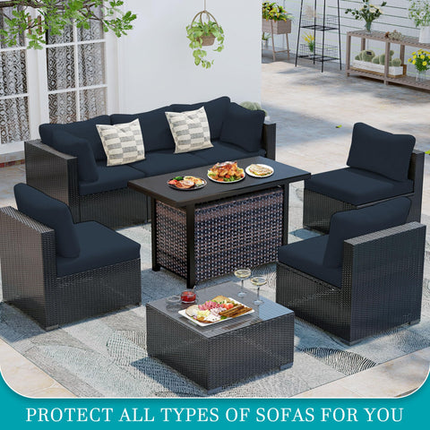 BIETYONE cushion cover on sofa cushions demonstrates slip-on replacement.