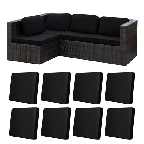BIETYONE 8pcs stretch cushion covers in packaging content ready to refresh outdoor furniture.