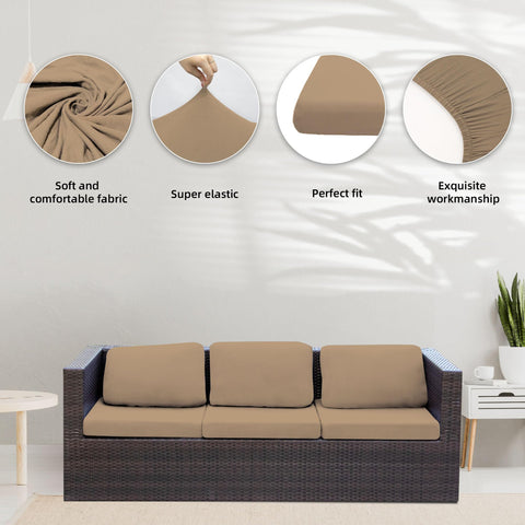 BIETYONE couch cover demonstrates versatile uses for patio furniture and seasonal styling.