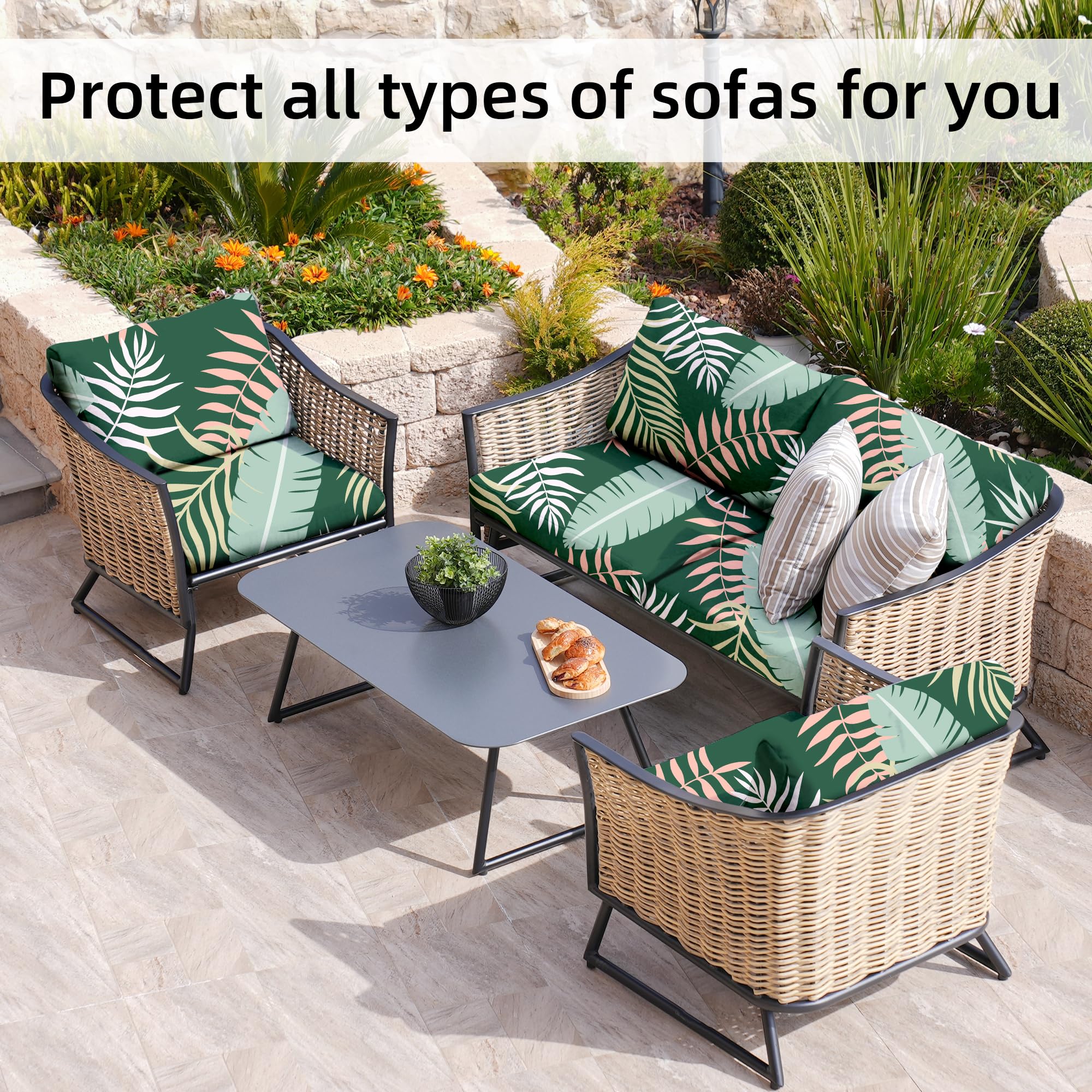BIETYONE quick-change covers simplify updating patio furniture aesthetics.