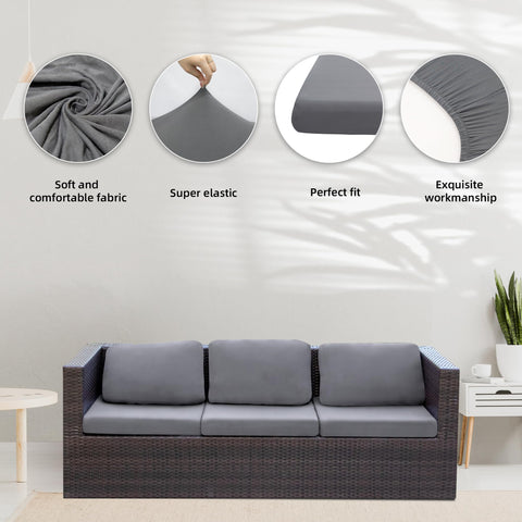 BIETYONE elastic couch cushion cover demonstrating fast, snug fit.