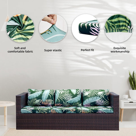 BIETYONE elastic cushion covers adapt to various sizes for sofa and chair cushions.