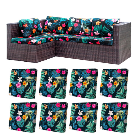 BIETYONE flowered leaves cushion cover fits 20-27 inch cushions for a refreshed look.