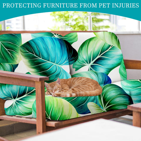 BIETYONE green leaf pattern adds style while protecting cushions