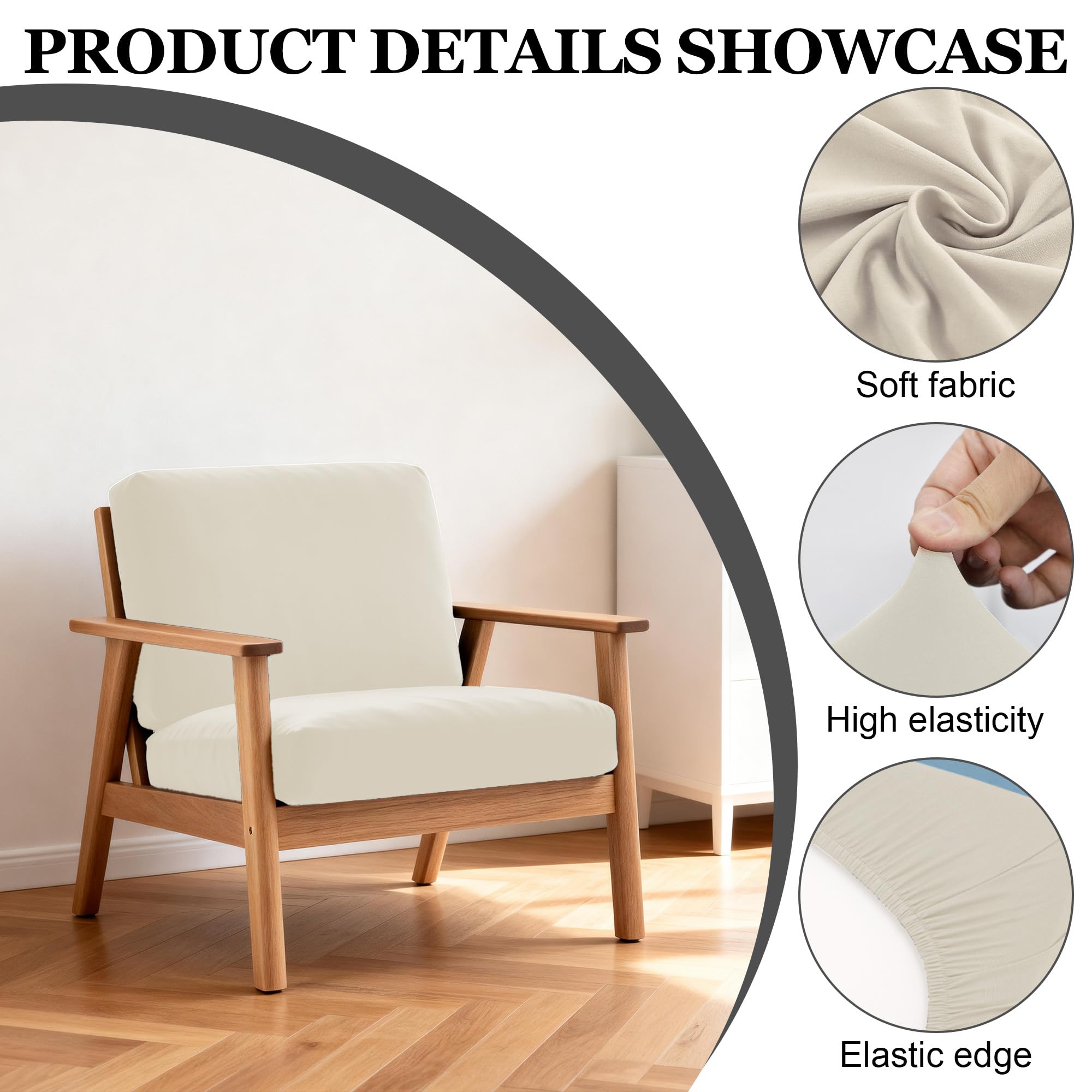 BIETYONE indoor-outdoor cushion cover protects cushions from wear.