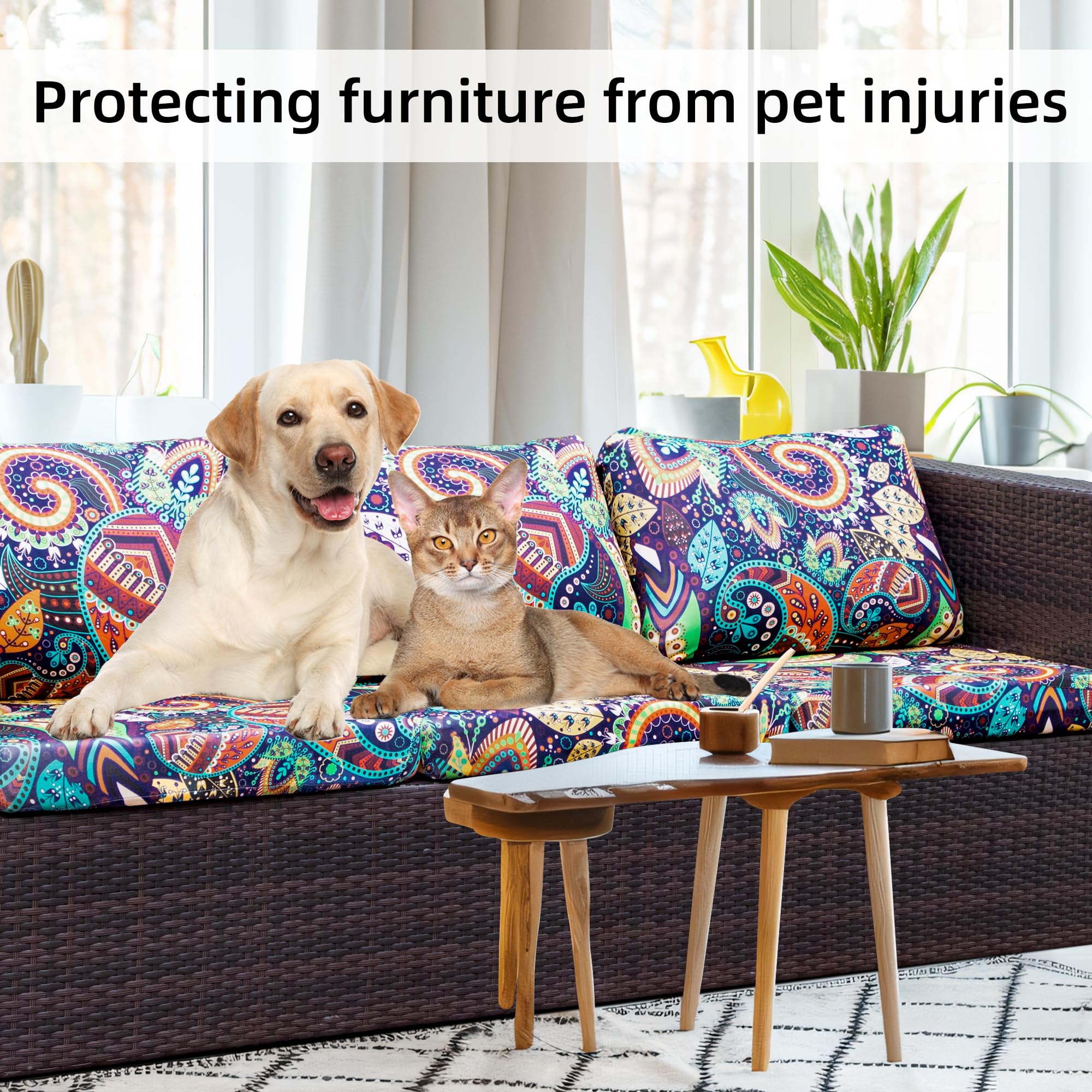 BIETYONE cushion cover is machine washable for easy cleanup and reuse.