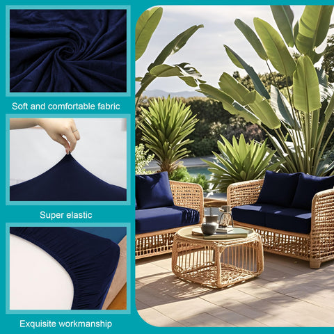 BIETYONE cushion covers are machine washable for quick outdoor cleanup.