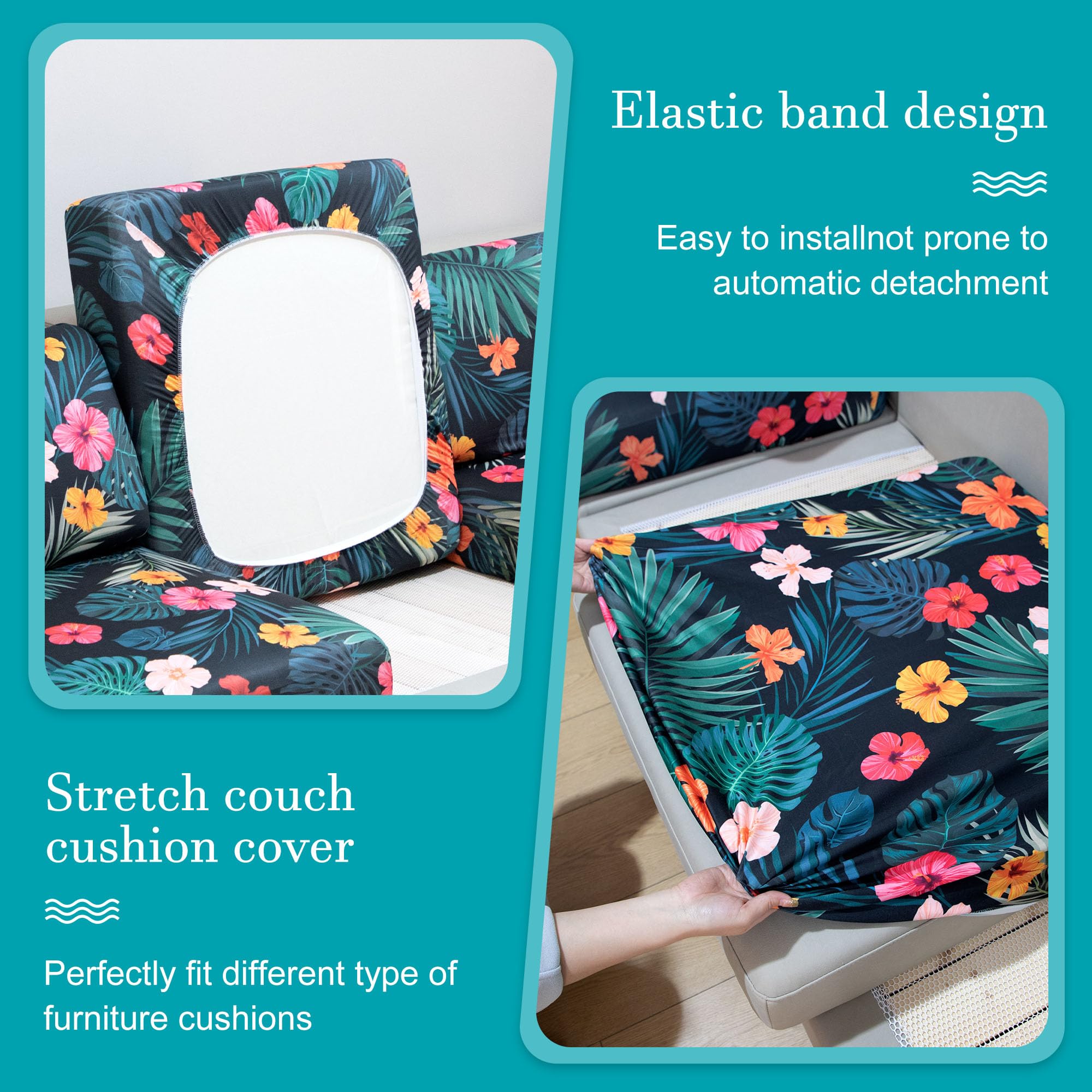 BIETYONE machine-washable outdoor cushion covers for simple cleaning.