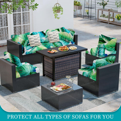 BIETYONE multi-use patio cushion cover guards against stains and sun