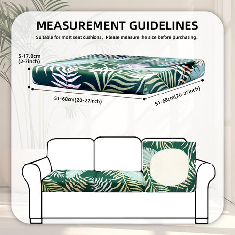 BIETYONE outdoor couch slipcovers in Green Forest refresh patio furniture appearance.