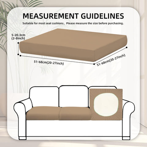 BIETYONE outdoor cushion cover elastic fabric fits many sofa shapes.
