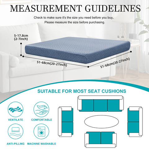 BIETYONE stretch outdoor cushion cover fits varied sofa shapes with high elasticity.