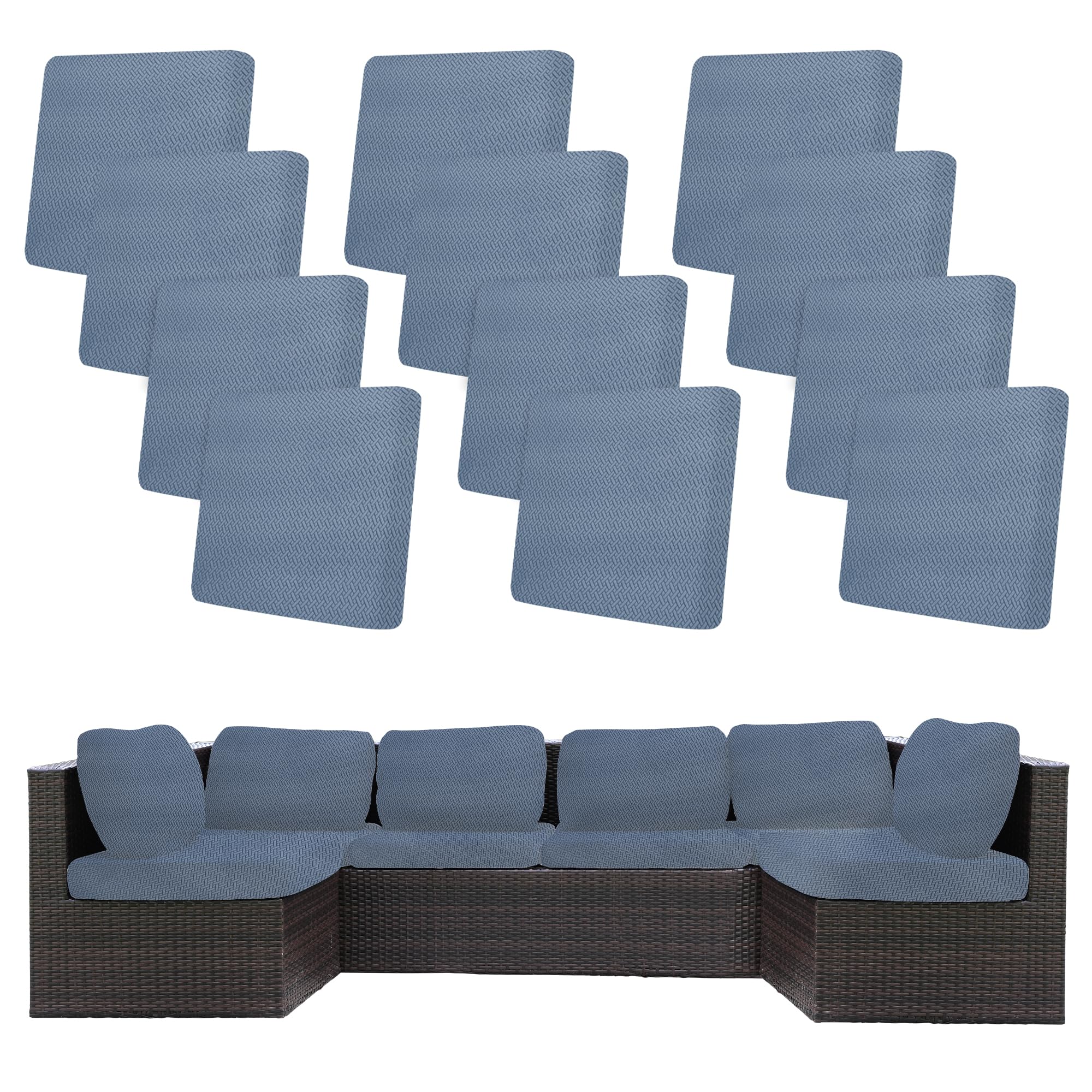 BIETYONE West Lake Blue cushion cover pack protects sofa cushions and refreshes style.