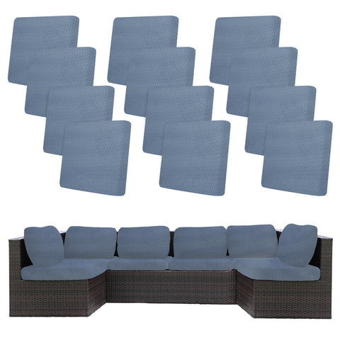 BIETYONE West Lake Blue cushion cover pack protects sofa cushions and refreshes style.