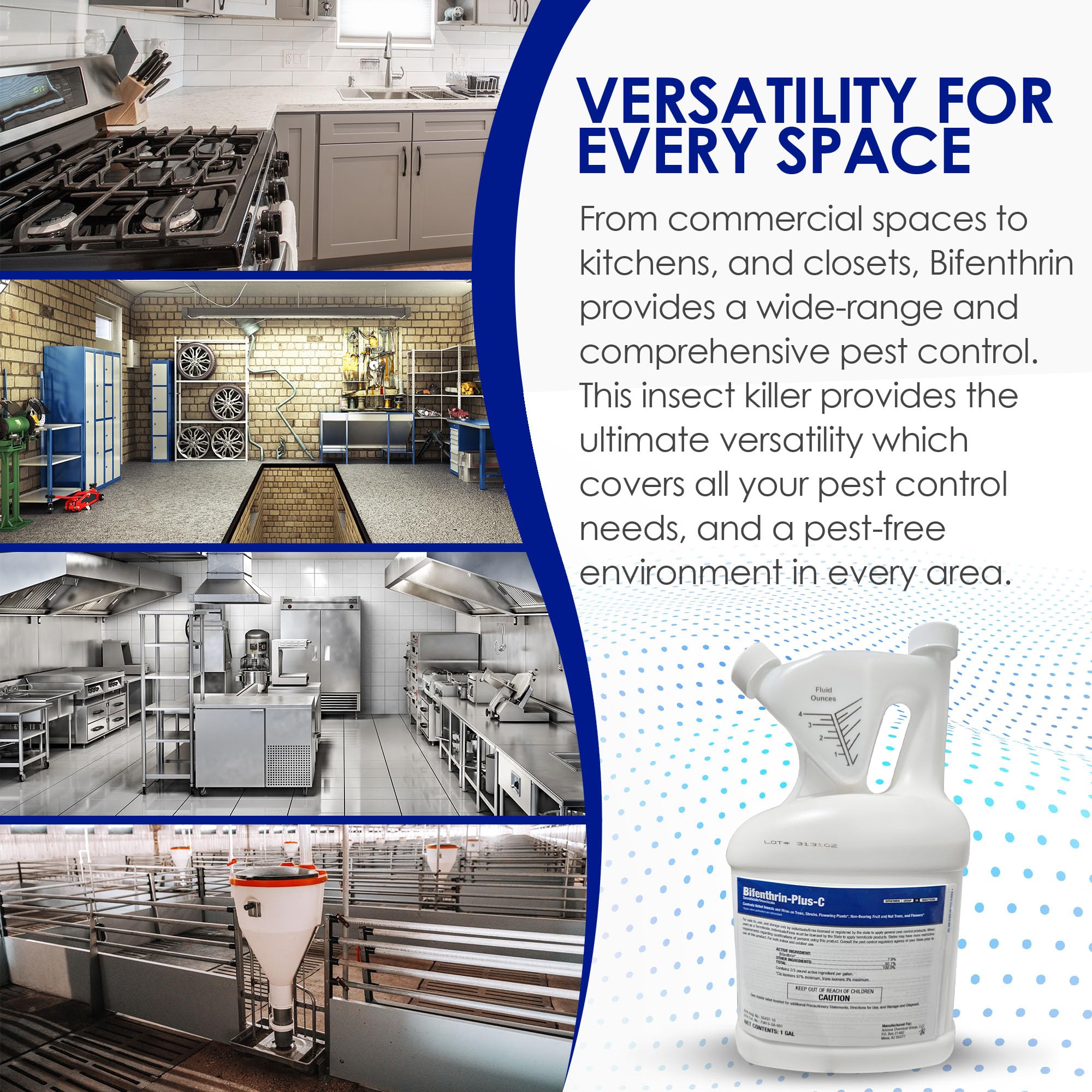 BIFENTHRIN-PLUS-C indoor living-space protection reduces unwanted intruders.
