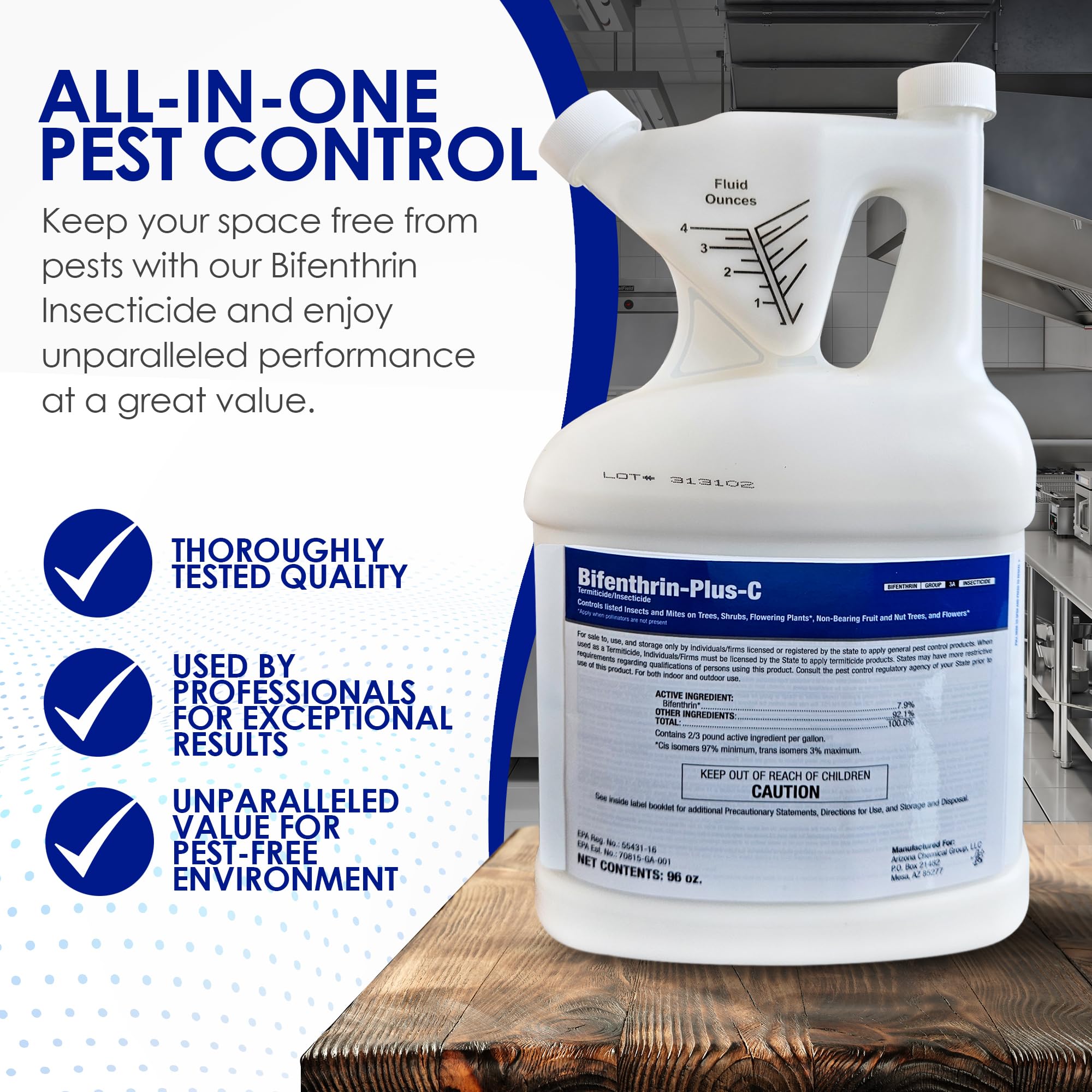 BIFENTHRIN-PLUS-C roach-control targets common indoor roaches effectively.