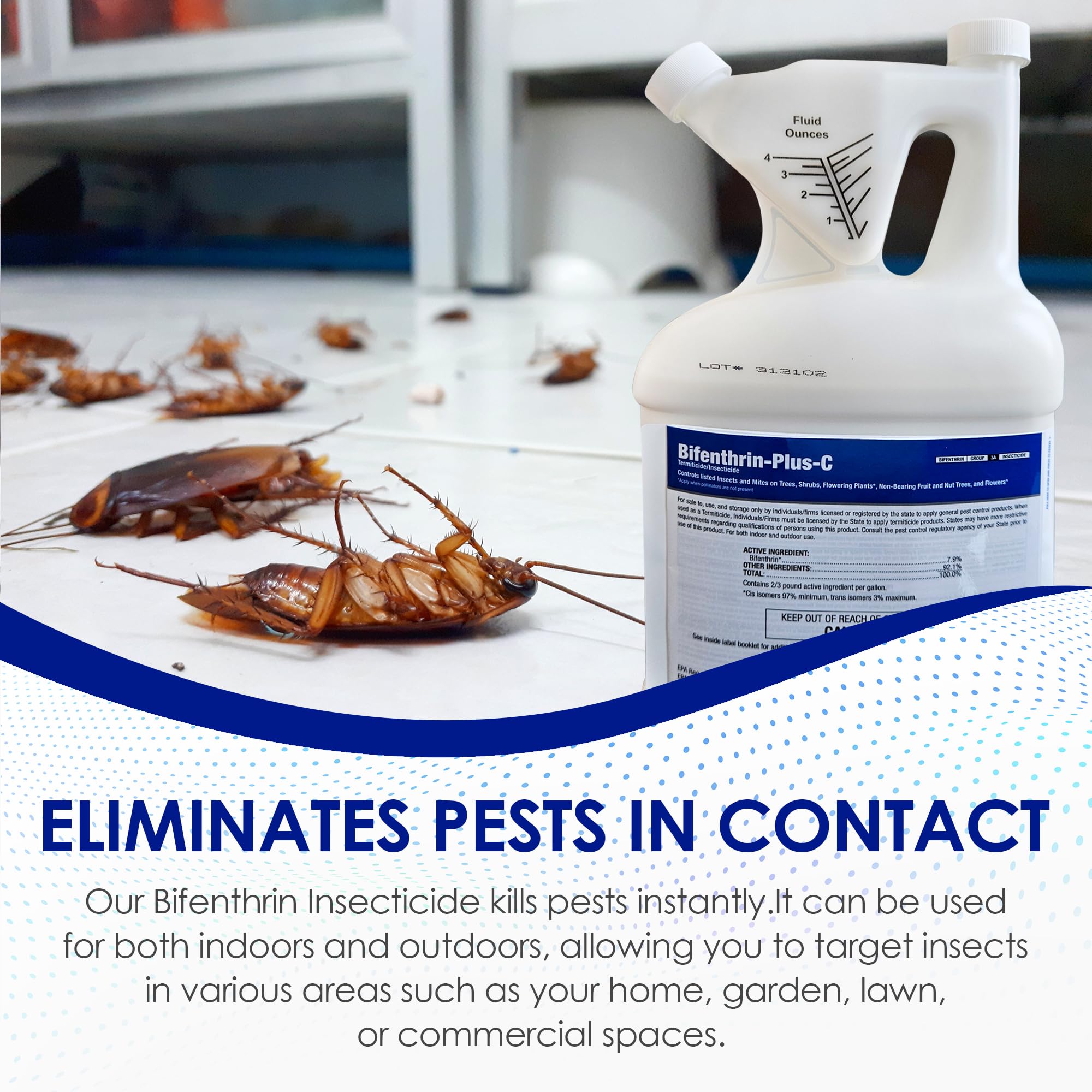 BIFENTHRIN-PLUS-C safe-formulation prioritizes pet and family safety in home pest control.
