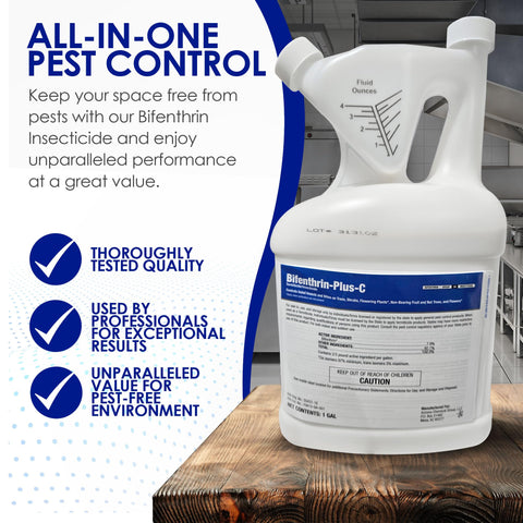 BIFENTHRIN-PLUS-C termite treatment targets structural pests effectively.
