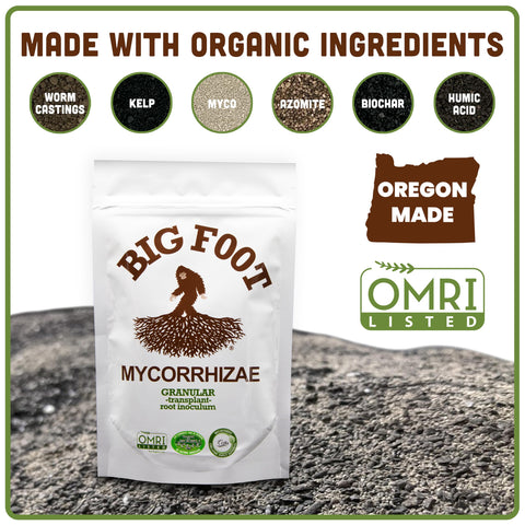 Big Foot soil application demonstrates effective soil integration for healthier roots.
