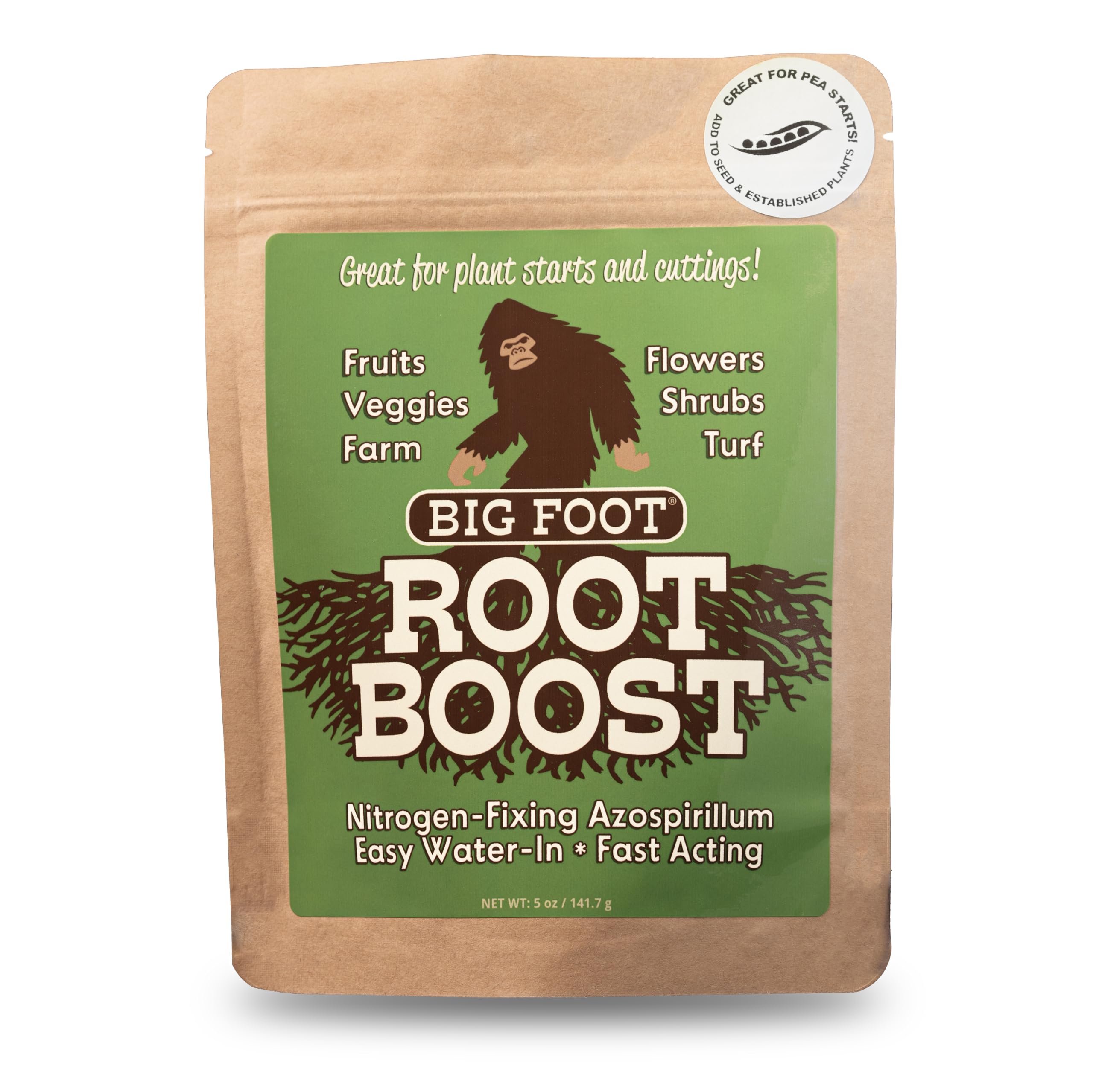Root growth support shown with Big Foot Root Boost formula