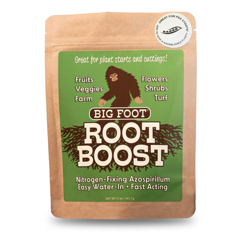 Root growth support shown with Big Foot Root Boost formula