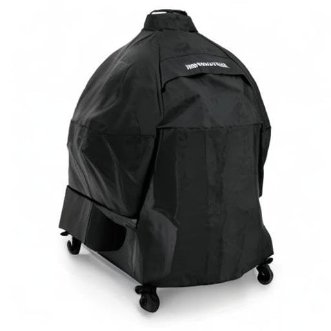 Big Green Egg cover shields XL and Large Egg from weather with durable, easy-to-use handle.