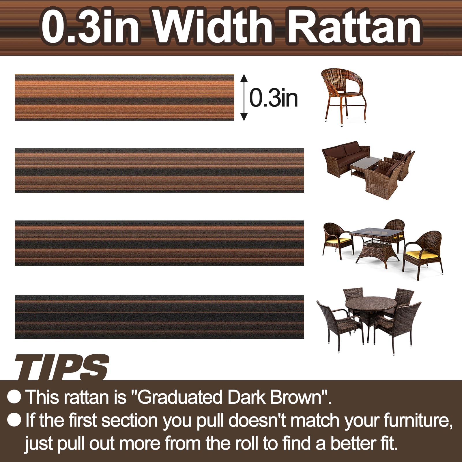 Biggun 459ft wicker repair length on spool ensures extensive projects