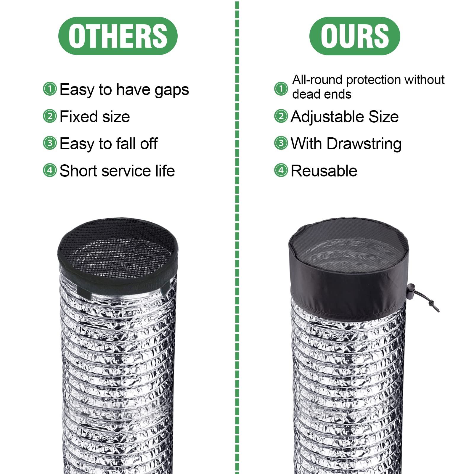 Biggun grow-tent mesh filter lets air through while blocking dust