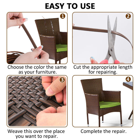 Biggun packaging-friendly wicker repair reel convenient storage after projects