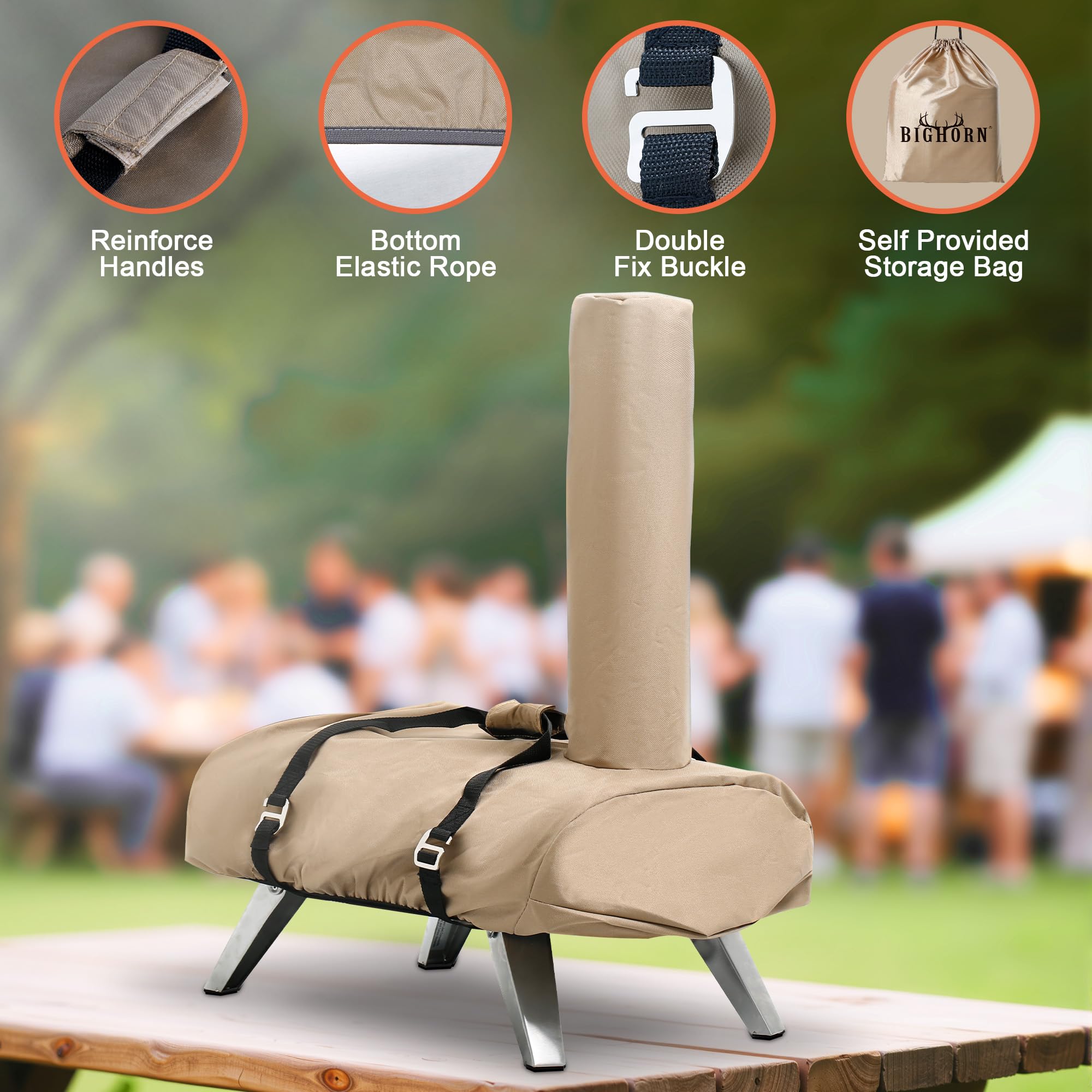 BIG HORN 12-inch cover with durable construction and secure stitching.