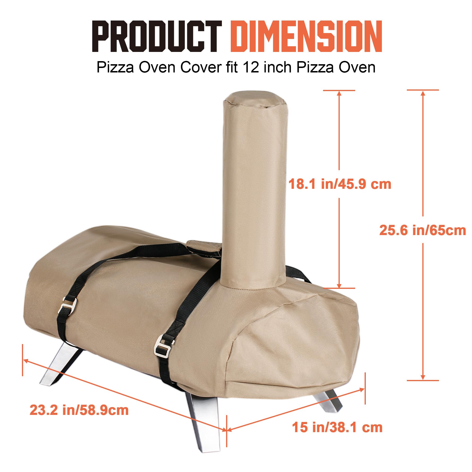 BIG HORN cover fabric detail highlighting rugged 600D material.