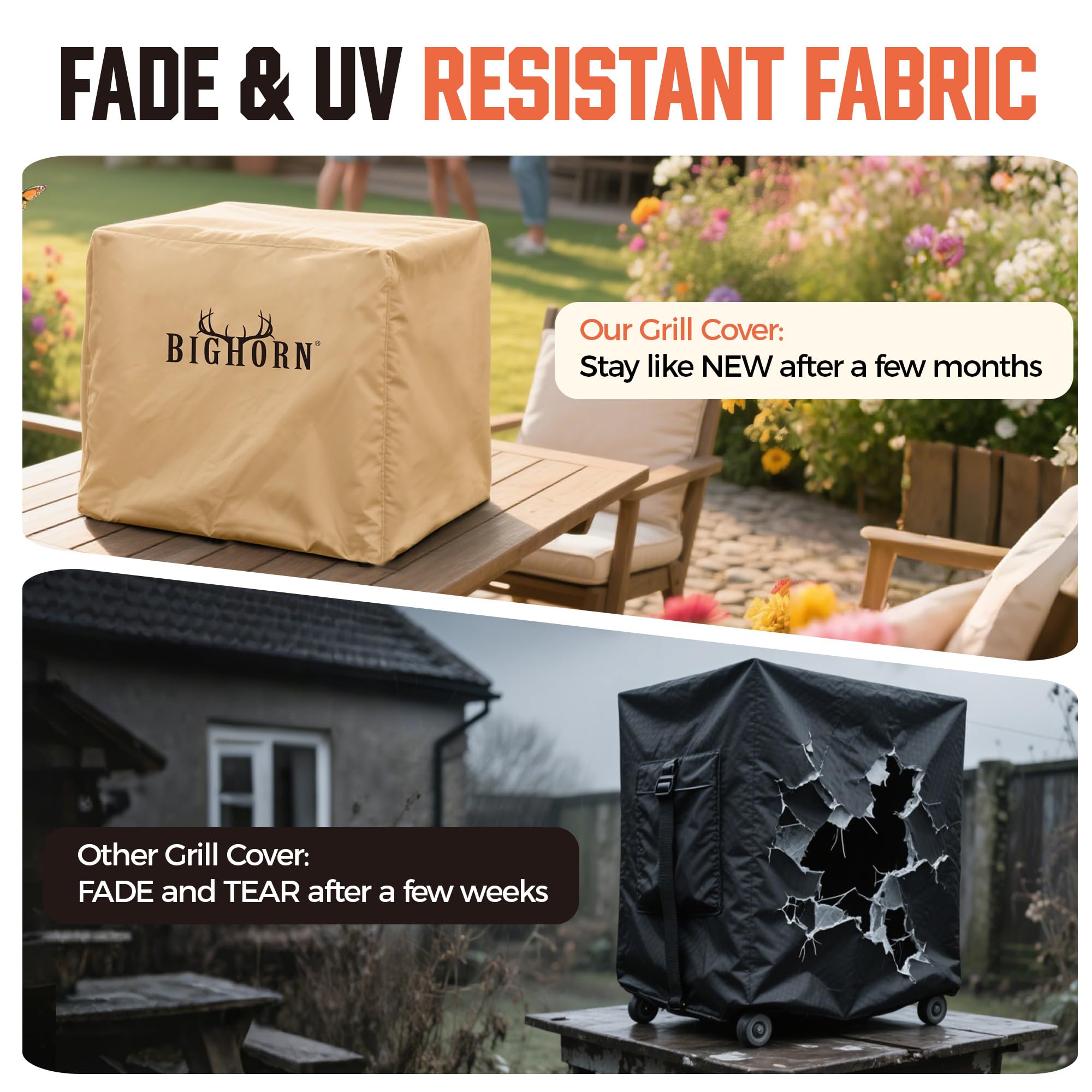BIG HORN OUTDOORS infrared grill cover matches 16.9 x 15 x 13.8 inch size