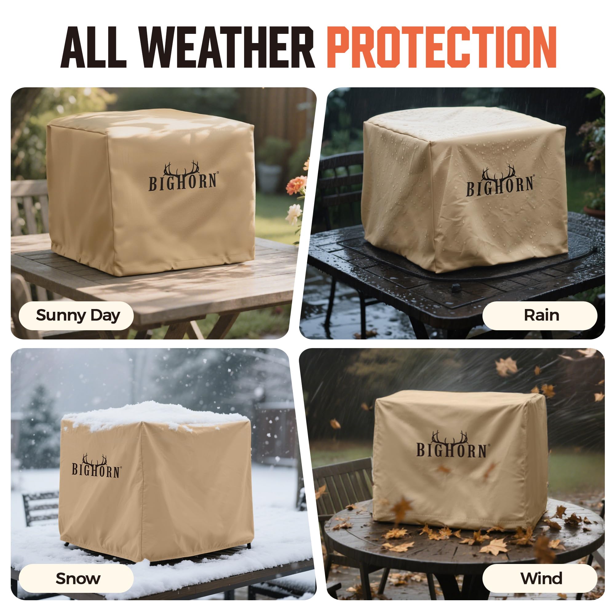 BIG HORN OUTDOORS infrared grill cover easy to clean surface