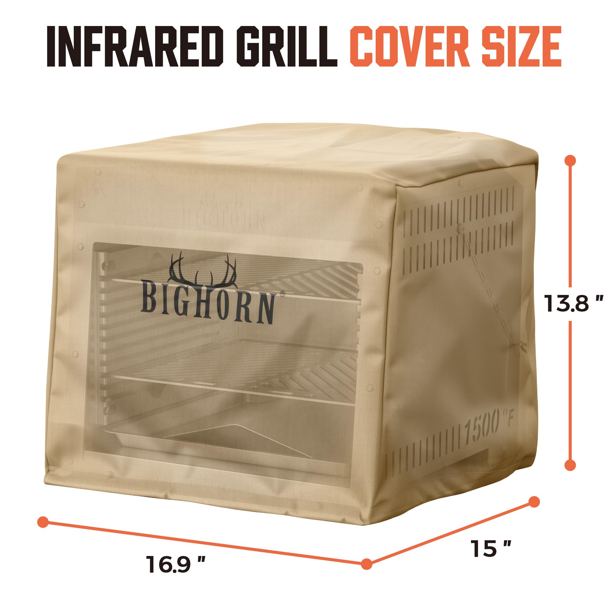 BIG HORN OUTDOORS infrared grill cover waterproof and UV protection