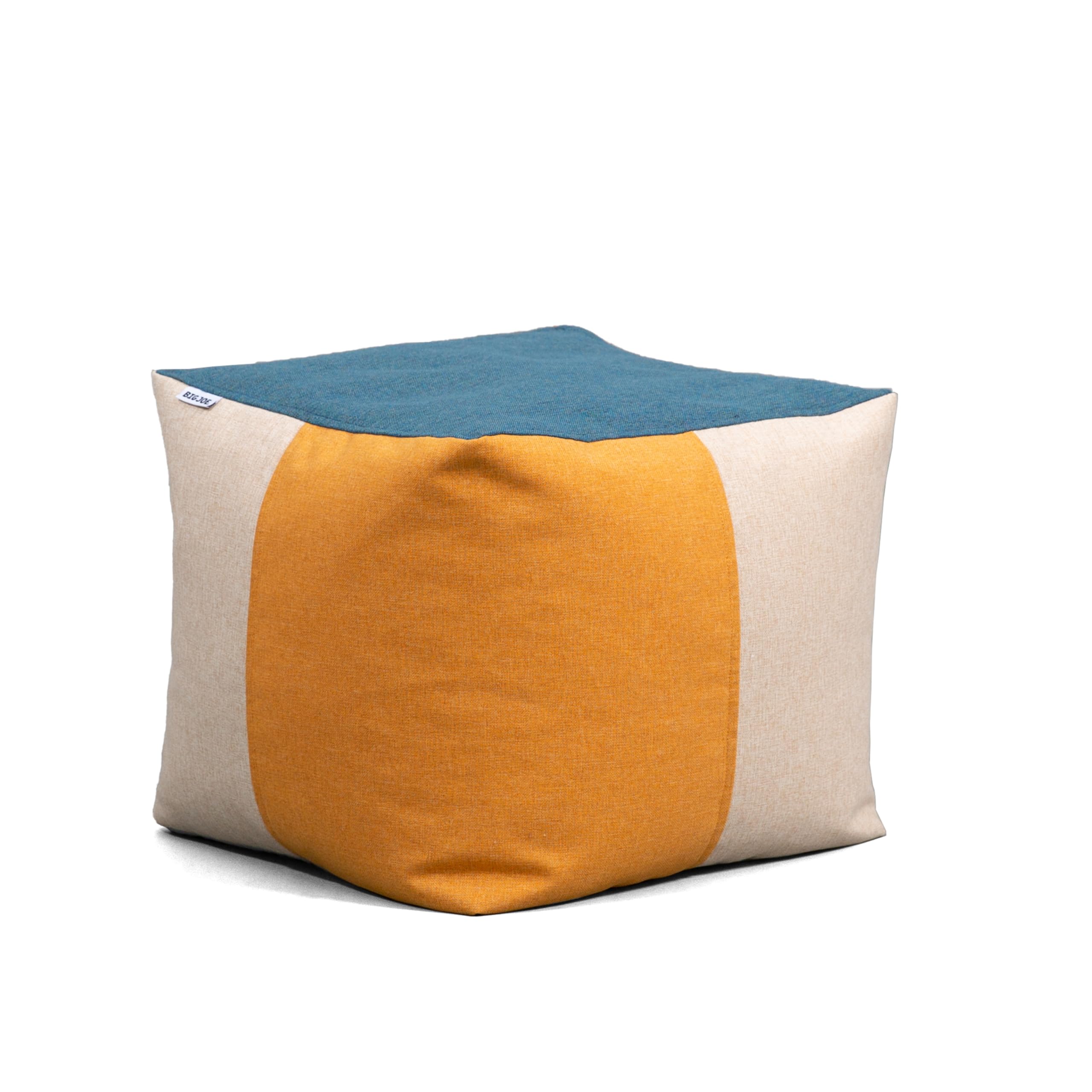 Big Joe Square Ottoman sunset block intertwist shows durable outdoor seating option.