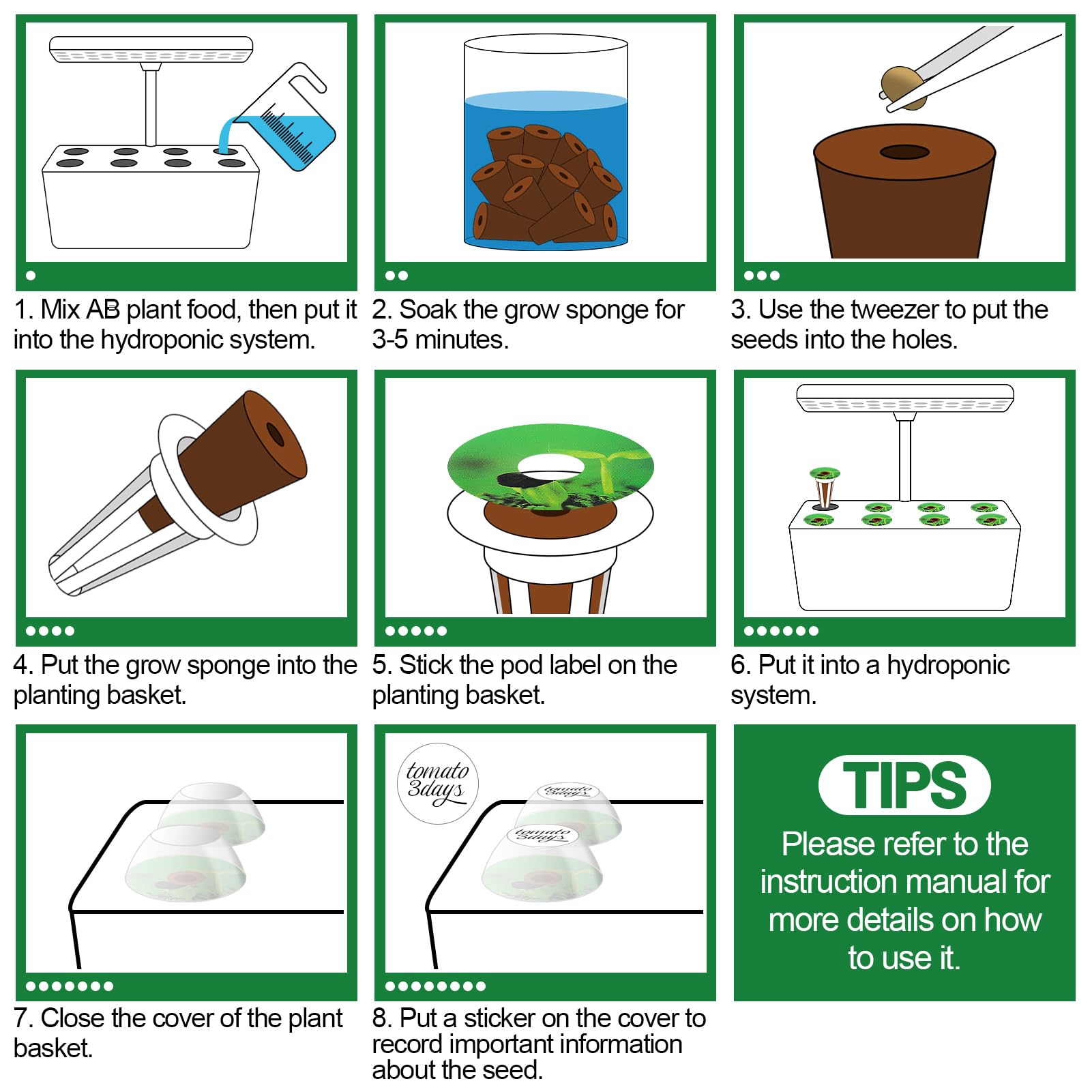 Bigmeta AB plant food drops supporting vigorous root growth