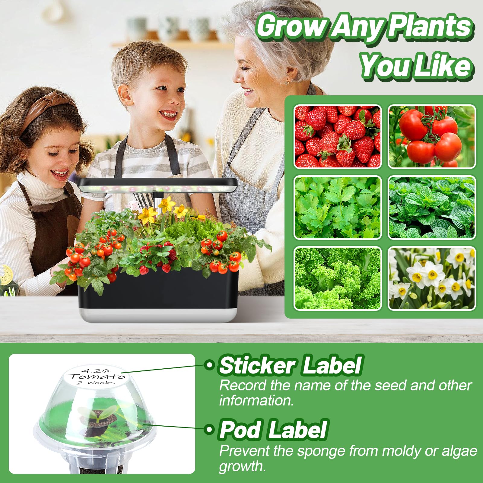 Bigmeta plant baskets being installed in a hydroponic system