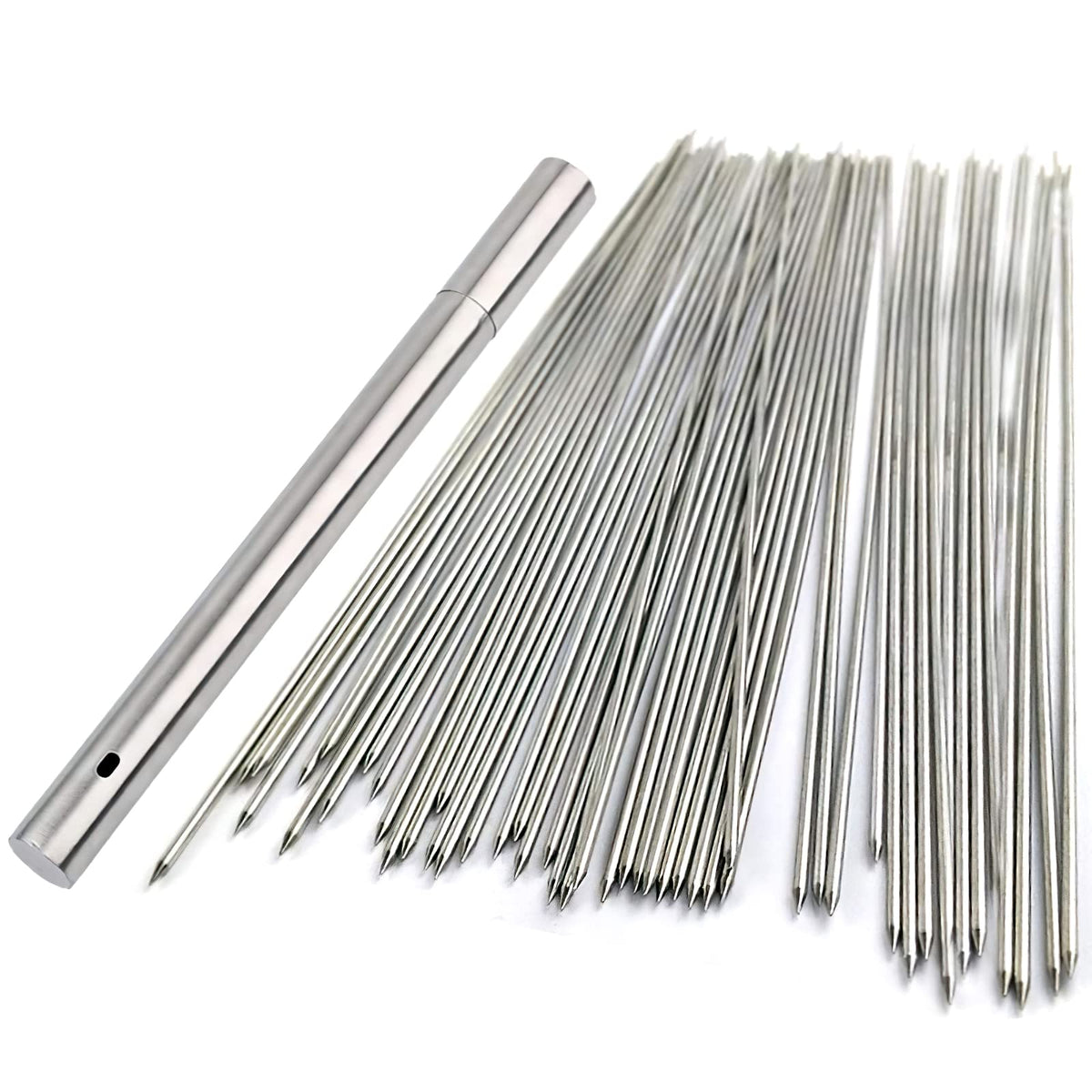 BigOtters 13.4-inch skewers in packaging for easy transport.