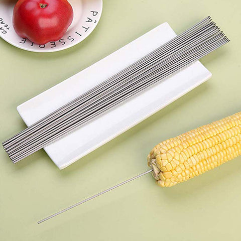 BigOtters stainless steel skewers are reusable and easy to clean.