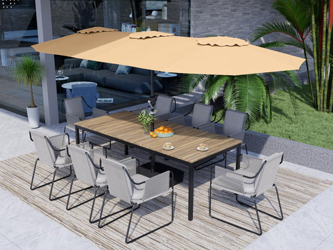 Crank-operated Bigroof umbrella for easy opening and closing