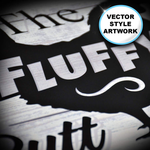 Bigtime Signs Fluffy Butt Hut easy-hang sign fits indoors or outdoors