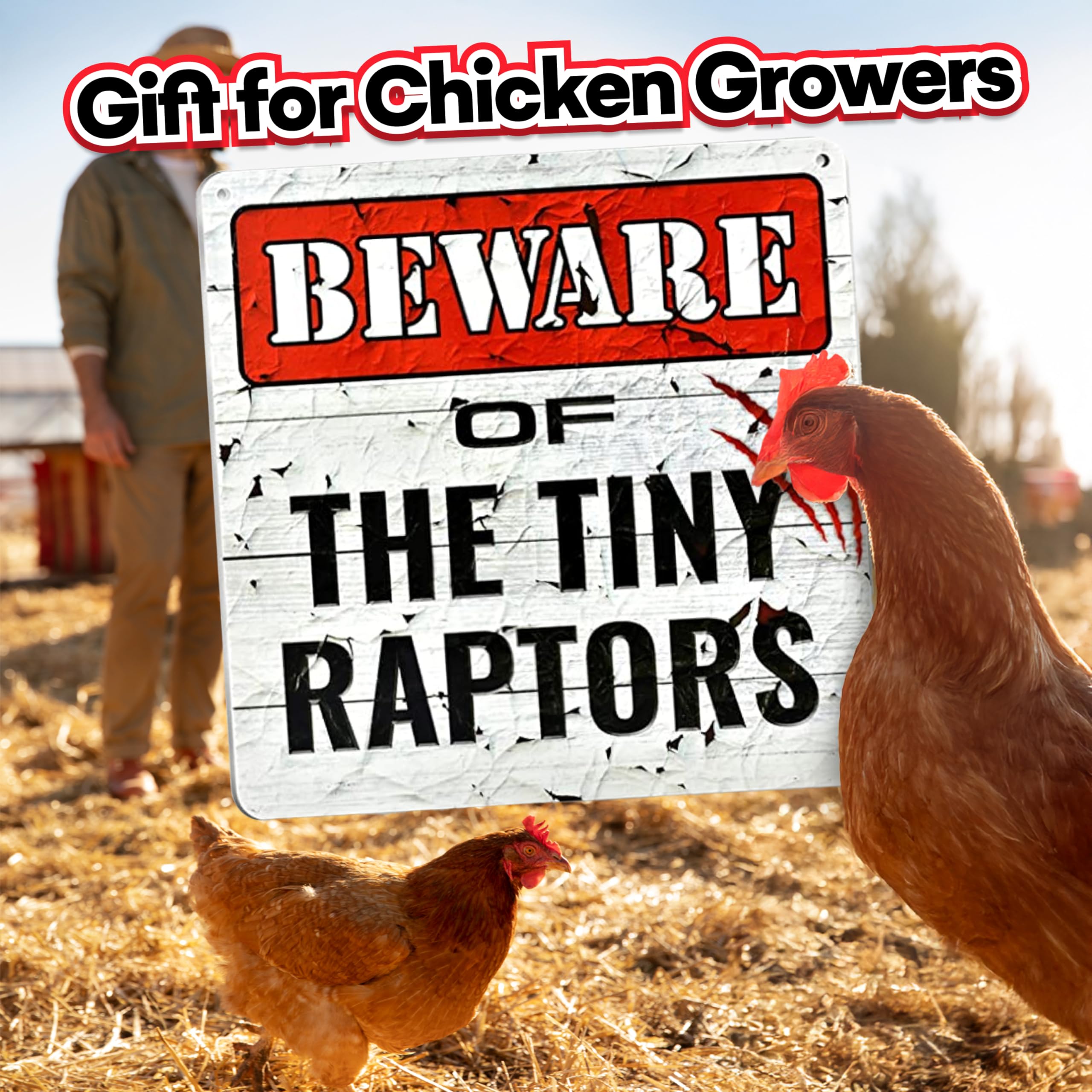 Bigtime Signs weatherproof coop wall art for indoor or outdoor use.